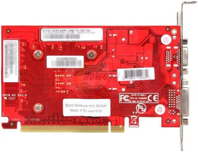 Alt view image 4 of 5 - Palit GeForce GT 220 1GB DDR2 PCI Express 2.0 x16 Graphics Card NE2T2200F0801