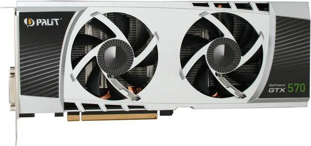 Alt view image 3 of 6 - Palit NE5X570SF10DA GeForce GTX 570 (Fermi) Sonic 1280MB 320-bit GDDR5 PCI Express 2.0 x16 HDCP Ready SLI Support Video Card