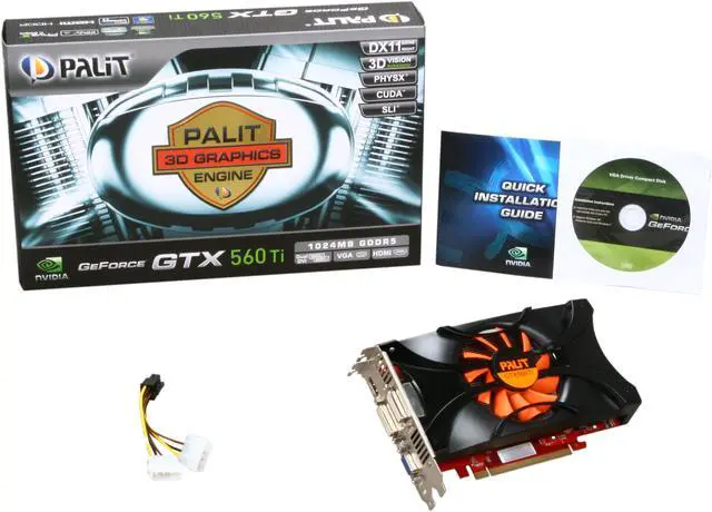 Alt view image 6 of 6 - Palit GeForce GTX 560 Ti (Fermi) 1GB GDDR5 PCI Express 2.0 x16 SLI Support Graphics Card NE5X56T01102-1140F