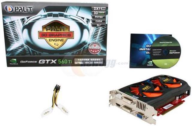 Alt view image 6 of 6 - Palit NE5X56TS1102-1140F GeForce GTX 560 Ti (Fermi) SONIC 1GB 256-bit GDDR5 PCI Express 2.0 x16 HDCP Ready SLI Support Video Card