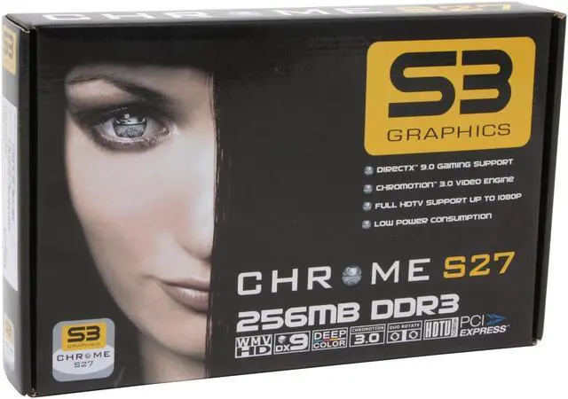 Alt view image 5 of 5 - S3 Graphics S27 256 MB Chrome S27 256MB 128-bit GDDR3 PCI Express x16 Video Card