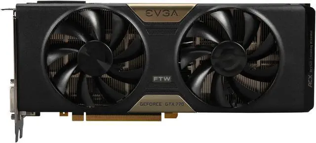 Alt view image 3 of 5 - EVGA 04G-P4-3776-RX GeForce GTX 770 4GB 256-Bit GDDR5 PCI Express 3.0 SLI Support FTW 4GB Dual w/ EVGA ACX Cooler Video Card Factory Refurbished