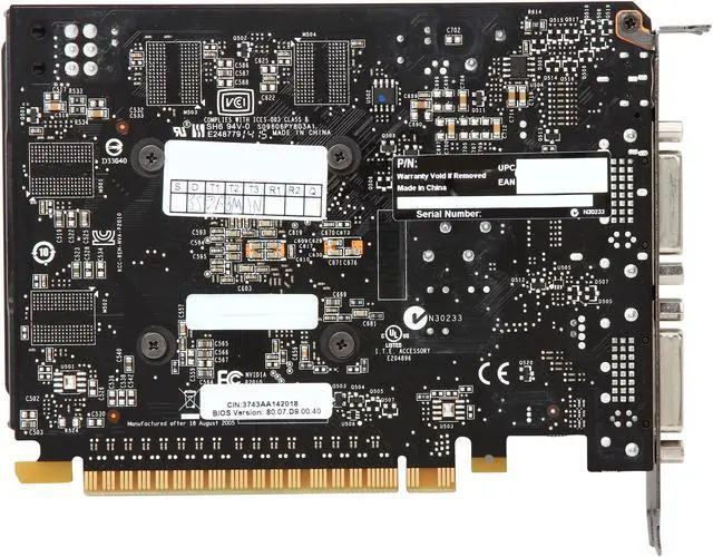 Alt view image 4 of 6 - EVGA GeForce GT 740 Superclocked 1GB GDDR5 PCI Express 3.0 Graphics Card 01G-P4-3743-KR