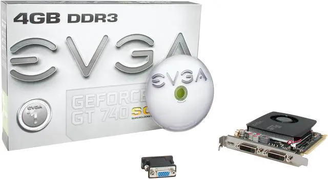 Alt view image 6 of 5 - EVGA GeForce GT 740 Superclocked 4GB DDR3 PCI Express 3.0 Graphics Card 04G-P4-2744-KR