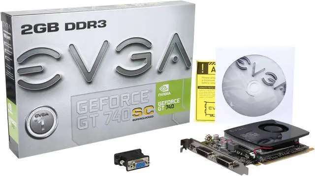 Alt view image 6 of 5 - EVGA GeForce GT 740 Superclocked 2GB DDR3 PCI Express 3.0 Graphics Card 02G-P4-2742-KR