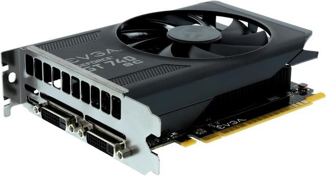  EVGA GeForce GT 740 Superclocked Dual Slot 2GB DDR3 Graphics  Cards 02G-P4-2743-KR : Electronics