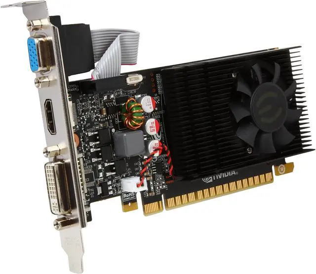 Main image of EVGA GeForce GT 730 1GB DDR3 PCI Express 2.0 Low Profile Ready Graphics Card 01G-P3-2730-KR