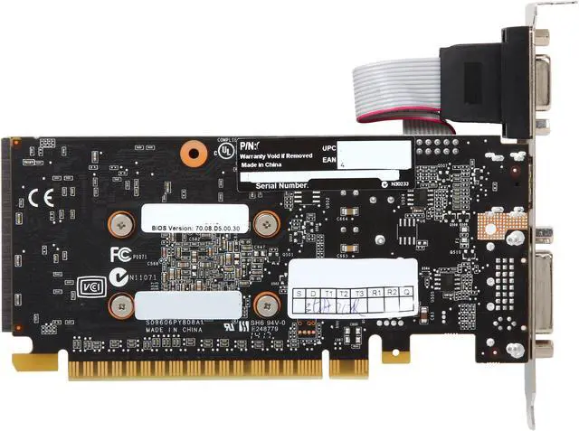 Alt view image 4 of 5 - EVGA GeForce GT 730 1GB DDR3 PCI Express 2.0 Low Profile Ready Graphics Card 01G-P3-2730-KR