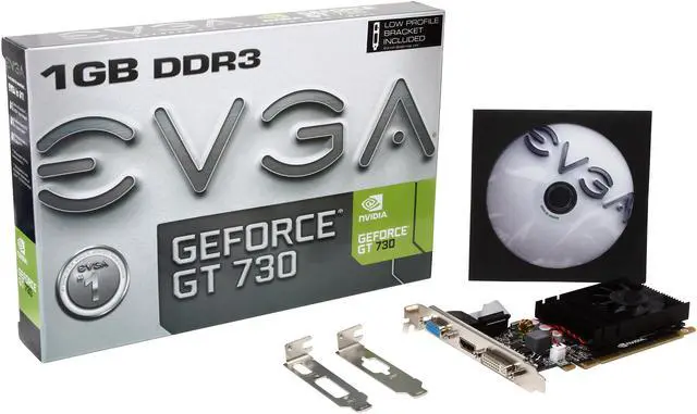 Alt view image 5 of 5 - EVGA GeForce GT 730 1GB DDR3 PCI Express 2.0 Low Profile Ready Graphics Card 01G-P3-2730-KR