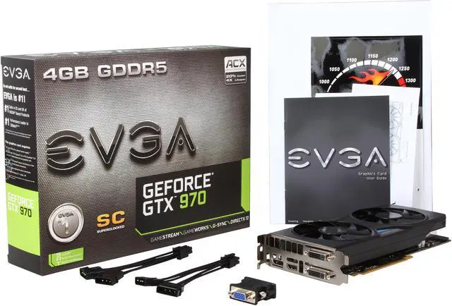 Alt view image 7 of 7 - EVGA GeForce GTX 970 4GB GDDR5 PCI Express 3.0 Graphics Card 04G-P4-0974-KR
