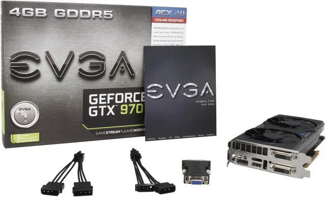Alt view image 7 of 6 - EVGA GeForce GTX 970 04G-P4-2972-KR 4GB GAMING w/ACX 2.0, Silent Cooling Graphics Card