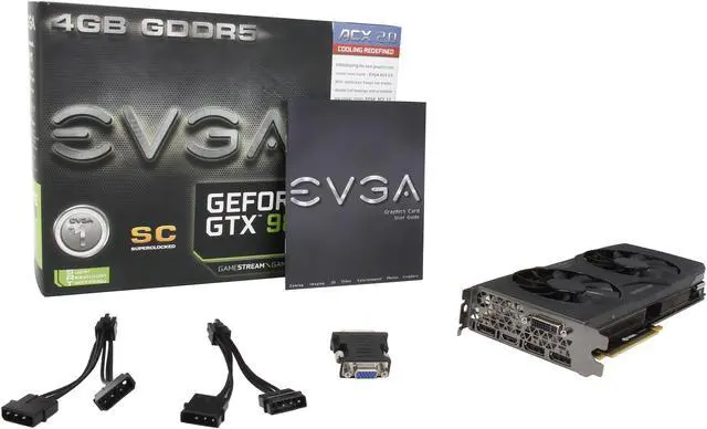 Alt view image 7 of 6 - EVGA GeForce GTX 980 04G-P4-2983-KR 4GB SC GAMING w/ACX 2.0, 26% Cooler and 36% Quieter Cooling Graphics Card