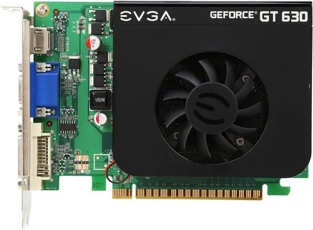 Alt view image 3 of 5 - EVGA GeForce GT 630 1GB GDDR5 PCI Express 2.0 x16 Graphics Card 01G-P3-2632-RX
