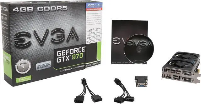 Alt view image 7 of 6 - EVGA GeForce GTX 970 4GB GDDR5 PCI Express 3.0 SLI Support Graphics Card 04G-P4-2976-KR