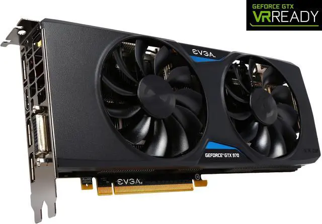 Main image of EVGA GeForce GTX 970 04G-P4-3975-KR 4GB SSC GAMING w/ACX 2.0+, Whisper Silent Cooling Graphics Card