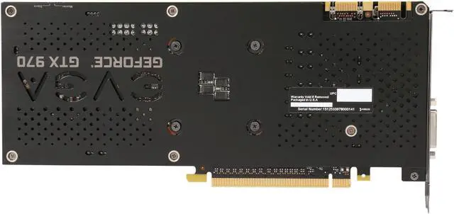 Alt view image 4 of 6 - EVGA GeForce GTX 970 04G-P4-3978-KR 4GB FTW+ GAMING w/ACX 2.0+, Whisper Silent Cooling w/ Free Installed Backplate Graphics Card