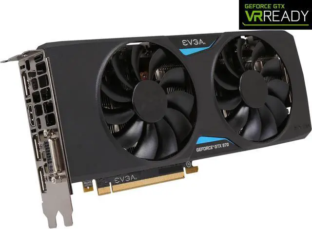 Main image of EVGA GeForce GTX 970 04G-P4-3978-KR 4GB FTW+ GAMING w/ACX 2.0+, Whisper Silent Cooling w/ Free Installed Backplate Graphics Card