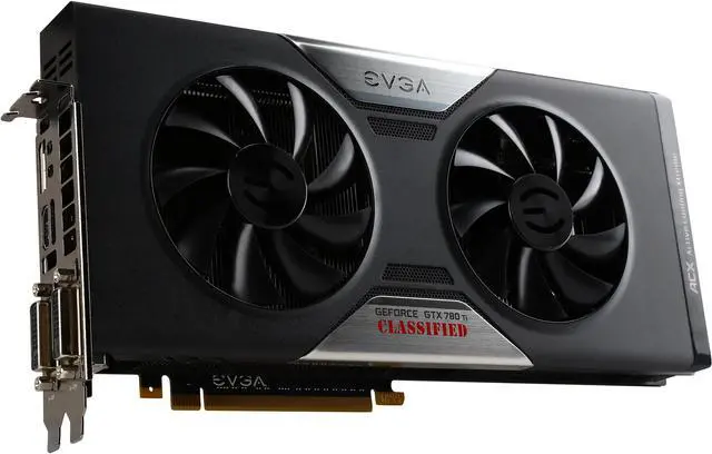 Main image of EVGA 03G-P4-2887-RX GeForce GTX 780 Ti 3GB 384-Bit GDDR5 PCI Express 3.0 x16 SLI Support Video Card Factory Refurbished Certified Refurbished