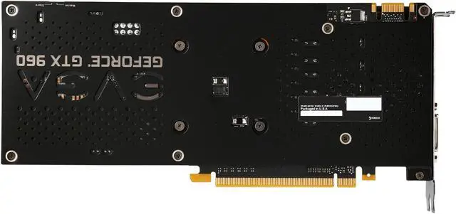 Alt view image 4 of 6 - EVGA GeForce GTX 960 04G-P4-3966-KR 4GB SSC GAMING w/ACX 2.0+, Whisper Silent Cooling w/ Free Installed Backplate Graphics Card