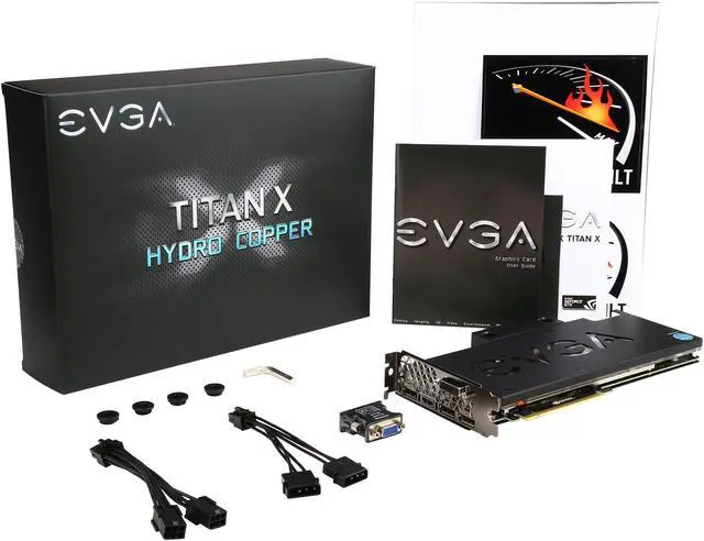 Alt view image 6 of 6 - EVGA GeForce GTX TITAN X 12G-P4-2999-KR 12GB HC GAMING, Exclusive EVGA Water Block Design w/ Free Installed Backplate Graphics Card