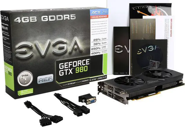Alt view image 6 of 6 - EVGA GeForce GTX 980 4GB GDDR5 PCI Express 3.0 SLI Support Graphics Card 04G-P4-2984-KR