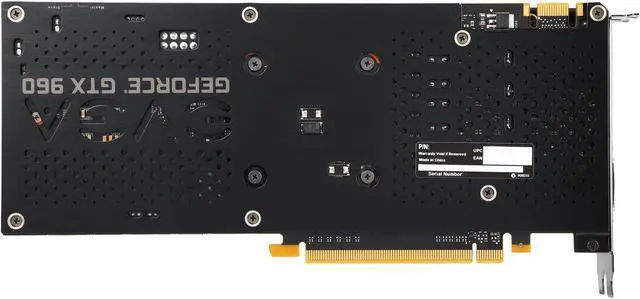 Alt view image 4 of 6 - EVGA GeForce GTX 960 04G-P4-3967-KR 4GB SSC GAMING w/ACX 2.0+, Whisper Silent Cooling w/ Free Installed Backplate Graphics Card