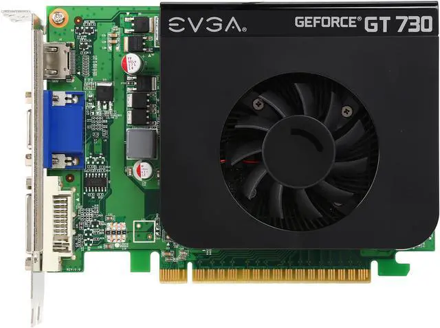 Alt view image 3 of 5 - EVGA GeForce GT 730 1GB GDDR5 PCI Express 2.0 Graphics Card 01G-P3-3736-RX