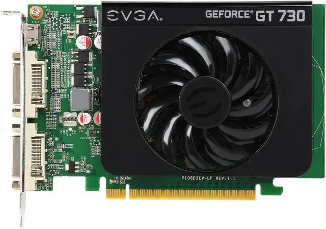 Alt view image 3 of 5 - EVGA GeForce GT 730 2GB DDR3 PCI Express 2.0 Graphics Card 02G-P3-2738-RX