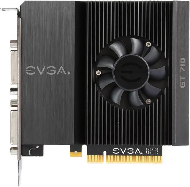 Alt view image 3 of 6 - EVGA GeForce GT 710 2GB DDR3 PCI Express 2.0 Graphics Card 02G-P3-2717-KR