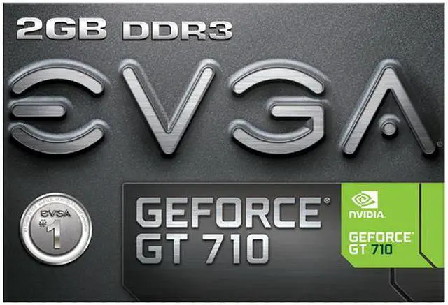 Alt view image 8 of 8 - EVGA GeForce GT 710 2GB DDR3 PCI Express 2.0 Graphics Card 02G-P3-2713-KR