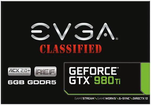 Alt view image 8 of 8 - EVGA GeForce GTX 980 Ti 6GB GDDR5 PCI Express 3.0 SLI Support Graphics Card 06G-P4-4997-KR