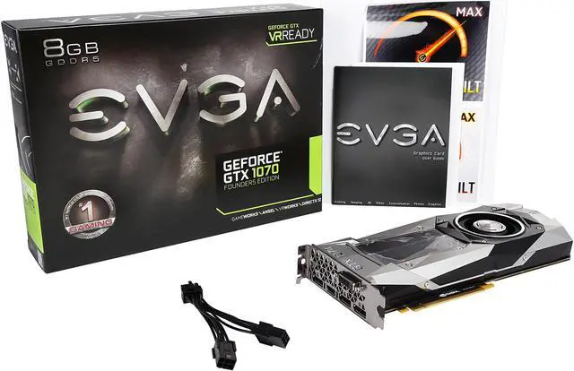 Alt view image 7 of 6 - EVGA GeForce GTX 1070 Founders Edition, 08G-P4-6170-KR, 8GB GDDR5, LED, DX12 OSD Support (PXOC)
