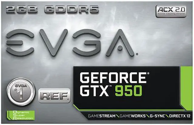 Alt view image 7 of 8 - EVGA GeForce GTX 950 2GB GDDR5 PCI Express 3.0 x16 SLI Support Graphics Card 02G-P4-1953-KR