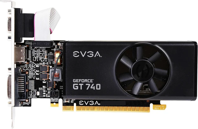 Refurbished: EVGA GeForce GT 740 DirectX 12 02G-P4-2740-RX Video Card ...