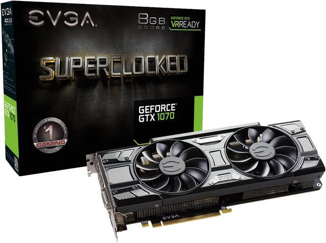 Alt view image 7 of 6 - EVGA GeForce GTX 1070 SC GAMING ACX 3.0 Black Edition, 08G-P4-5173-KR, 8GB GDDR5, LED, DX12 OSD Support (PXOC)