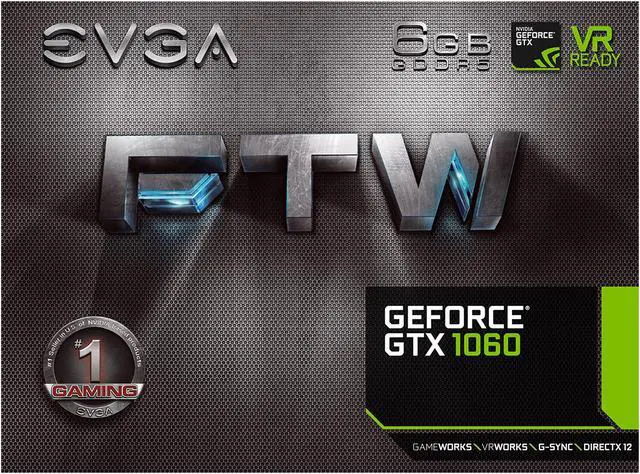 Alt view image 8 of 8 - EVGA GeForce GTX 1060 6GB GDDR5 PCI Express 3.0 Graphics Card 06G-P4-6268-KR