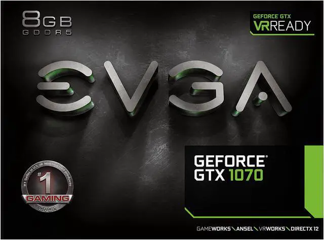 Alt view image 7 of 7 - EVGA GeForce GTX 1070 GAMING, 08G-P4-5171-KR, 8GB GDDR5, ACX 3.0 & Black Edition