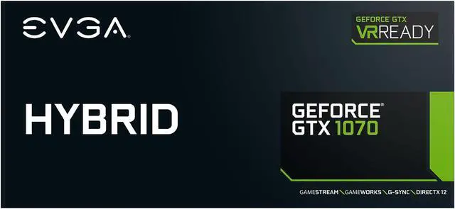 Alt view image 7 of 7 - EVGA GeForce GTX 1070 HYBRID GAMING, 08G-P4-6178-KR, 8GB GDDR5, LED, All-In-One Watercooling, DX12 OSD Support (PXOC)