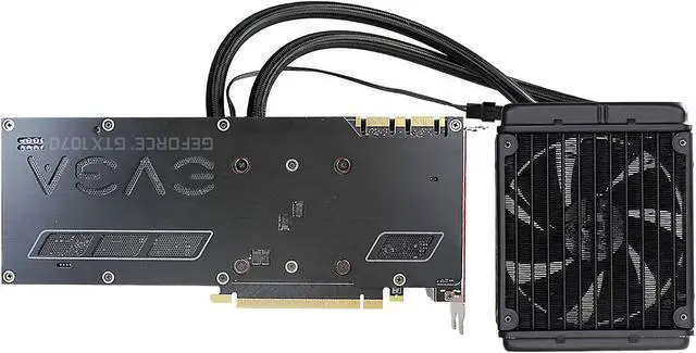 Alt view image 3 of 7 - EVGA GeForce GTX 1070 HYBRID GAMING, 08G-P4-6178-KR, 8GB GDDR5, LED, All-In-One Watercooling, DX12 OSD Support (PXOC)