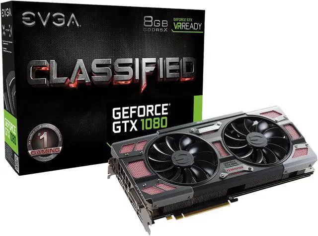 Alt view image 7 of 8 - EVGA GeForce GTX 1080 CLASSIFIED GAMING ACX 3.0, 08G-P4-6386-KR, 8GB GDDR5X, RGB LED, 10 CM Fan, 14 Power Phases, Double BIOS, DX12 OSD Support (PXOC)