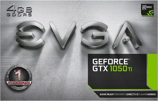 Alt view image 8 of 8 - EVGA GeForce GTX 1050 Ti GAMING, 04G-P4-6251-KR, 4GB GDDR5, DX12 OSD Support (PXOC)