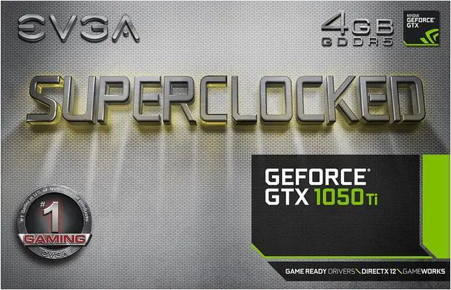 Alt view image 8 of 8 - EVGA GeForce GTX 1050 Ti SC GAMING, 04G-P4-6253-KR, 4GB GDDR5, DX12 OSD Support (PXOC)