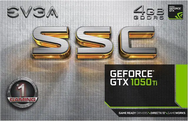 Alt view image 8 of 8 - EVGA GeForce GTX 1050 Ti SSC GAMING ACX 3.0, 04G-P4-6255-KR, 4GB GDDR5, DX12 OSD Support (PXOC)
