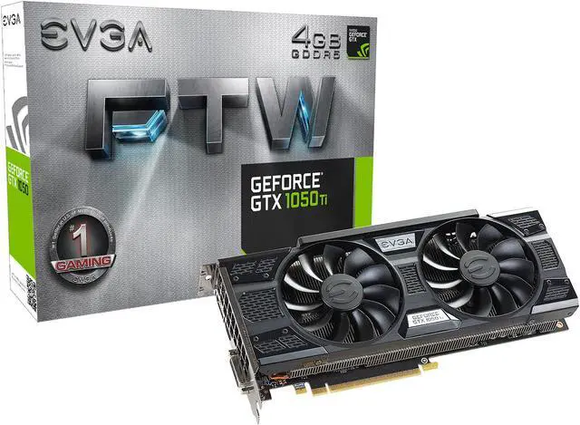 Alt view image 7 of 8 - EVGA GeForce GTX 1050 Ti FTW GAMING ACX 3.0, 04G-P4-6258-KR, 4GB GDDR5, DX12 OSD Support (PXOC)
