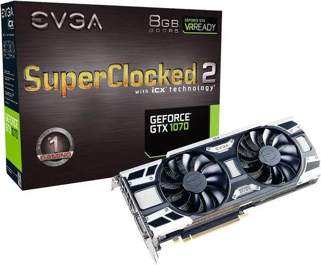 Alt view image 7 of 6 - EVGA GeForce GTX 1070 SC2 GAMING iCX, 08G-P4-6573-KR, 8GB GDDR5, 9 Thermal Sensors, Asynchronous Fan Control, Thermal Display LED System, Optimized Airflow Fin Design, Die Cast/Form Fitted Baseplate/Backplate