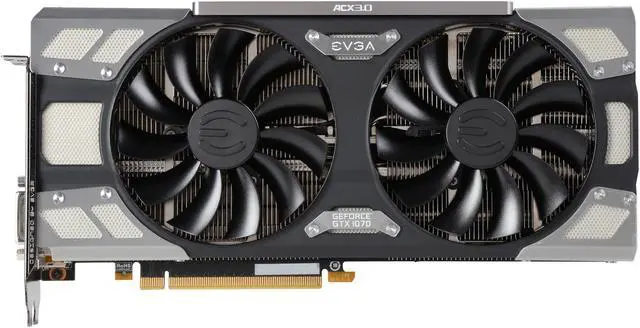 Alt view image 3 of 6 - EVGA GeForce GTX 1070 08G-P4-6276-RX FTW GAMING ACX 3.0, 8GB GDDR5, RGB LED, 10CM FAN, 10 Power Phases, Double BIOS, DX12 OSD Support (PXOC) Graphics Card