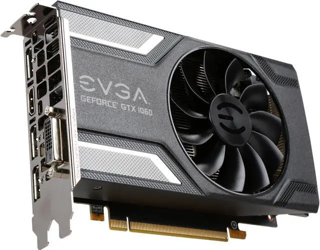 Main image of EVGA GeForce GTX 1060 06G-P4-6163-RX SC GAMING, ACX 2.0 (Single Fan), 6GB GDDR5, DX12 OSD Support (PXOC), Only 6.8 Inches Graphics Card