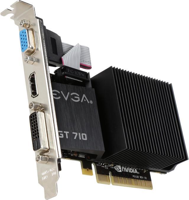 Refurbished: EVGA GeForce GT 710 DirectX 12 01G-P3-2710-RX 1GB 64