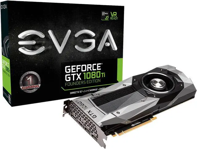 Alt view image 7 of 8 - EVGA GeForce GTX 1080 Ti FE 11GB GDDR5X PCI Express 3.0 SLI Support Graphics Card 11G-P4-6390-KR