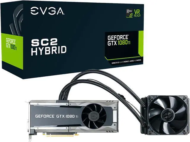 Alt view image 11 of 10 - EVGA GeForce GTX 1080 Ti SC2 HYBRID GAMING, 11G-P4-6598-KR, 11GB GDDR5X, HYBRID & LED, iCX Technology - 9 Thermal Sensors